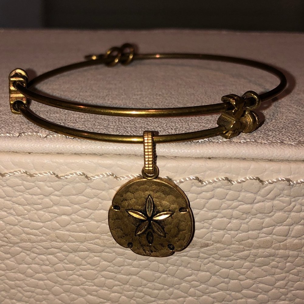 Alex and Ani Gold Sand dollar Bracelet